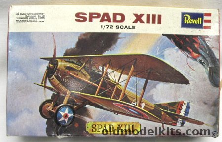 Revell 1/72 Spad XIII - Great Britain Issue, H627 plastic model kit